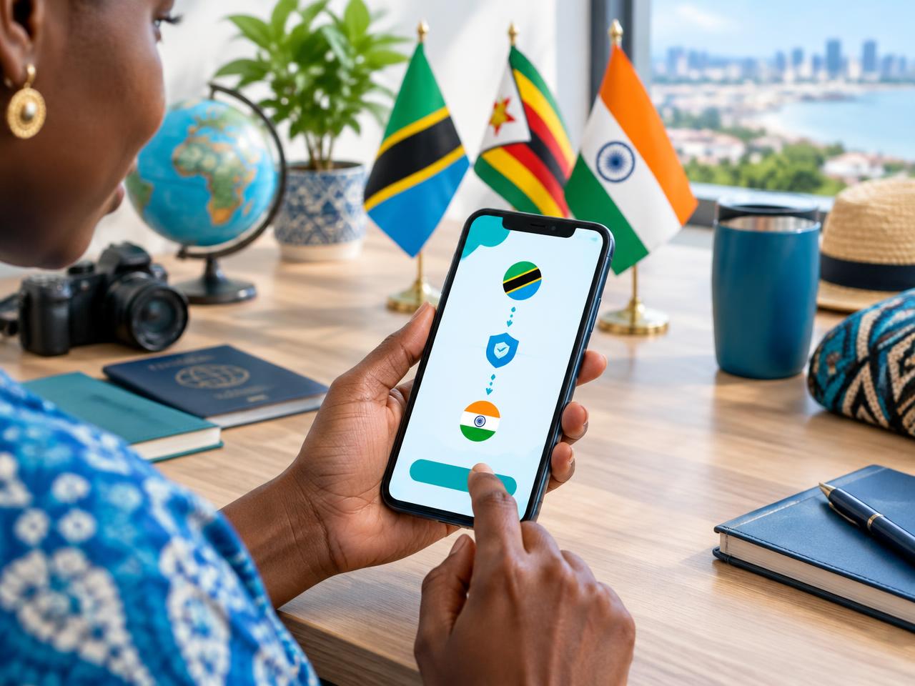 Secure money transfer from Africa to India