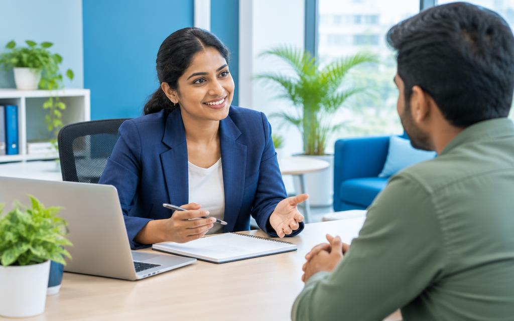 Advisor discussing a custom request