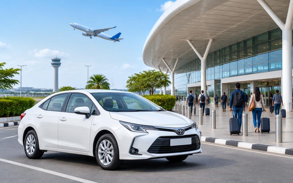 Cab and flight travel